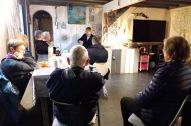 Dans sa demeure, riche témoignage de vie de foi de Jean-Luc qui nous a accueilli à Notre Dame du Moulin