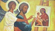 St Luc, l‘Ange & licône de Marie à l‘Enfant - Jean B.